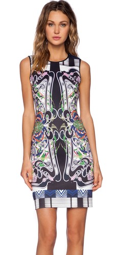 NWT Clover Canyon Swirling Scarf Dress in Multi Size XS Retail $268