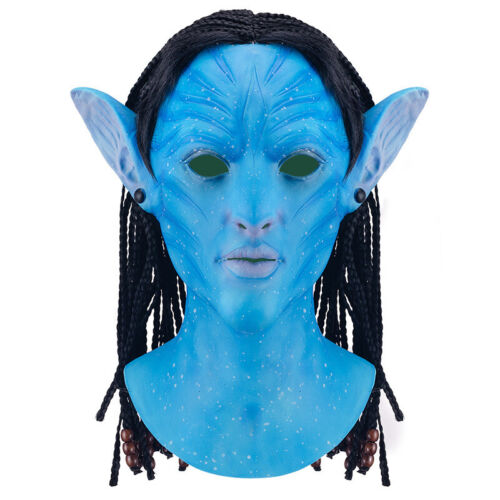 Halloween Latex Mask Avatar Luminous Headgear Masquerade Party Cosplay Props - Picture 4 of 17