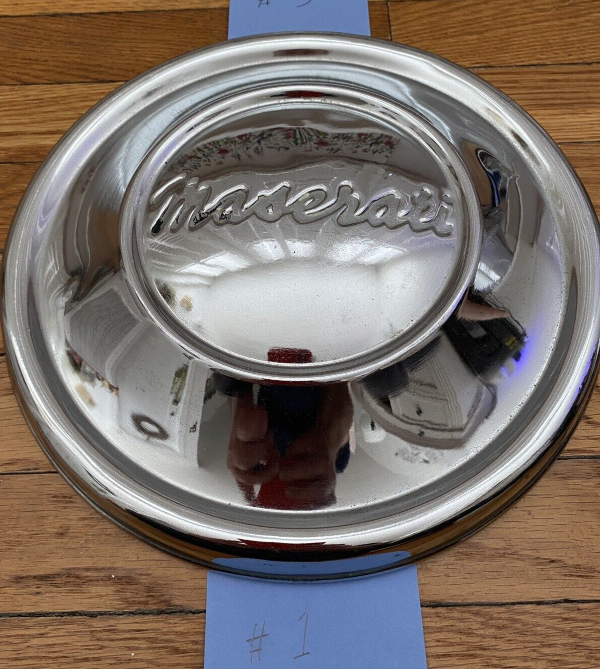 VINTAGE MASERATI 3500T/3500GTI SCRIPT HUB CAPS/HUBCAPS SET OF 4 SUPER RARE!!