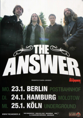 The Answer - Everyday Demons, Tour 2012 | Konzertplakat | Poster