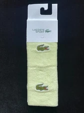 Lacoste Performance Sports Wristband RL9272-54N 6GD Tennis Racket Band 2pc NWT