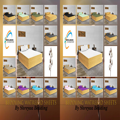 Dream Linen Waterbed Sheet Set 1000TC Egyptian Cotton US Sizes Multi Colors