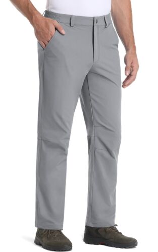 Herren leichte Wanderhose elastische Taille schnell trocknende Freizeit Arbeitshose - Bild 62 von 96