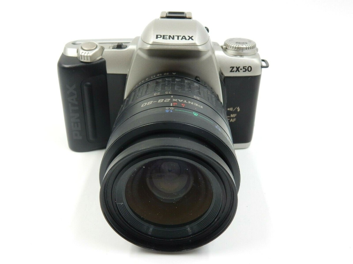 VINTAGE PENTAX ZX-50 35mm FILM CAMERA & SMC PENTAX-FA 1:3.5