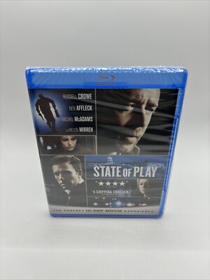 State of Play Blu-ray Ben Affleck Russell Crowe Rachel McAdams NEW *Sealed*