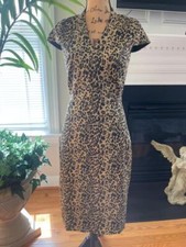 NWT J CREW CHEETAH PRINT DRESS SIZE 2T (]DR100