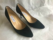 Escarpins Jimmy Choo Romy T39.5 daim noir COMME NEUF / Pumps Jimmy Choo Romy 