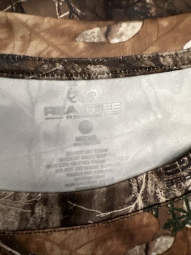 Realtree Edge Hunting Shirt Size XL Brown 3D Camouflage Crew Neck Short Sleeve - Picture 4 of 4