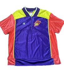 Vintage Phoenix Mercury 1/4 Zip Warm Up Shirt XL Champion Nylon WNBA Made USA