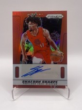 24-25 Prizm Deca Shaedon Sharpe Auto Red 76/99 *SP*