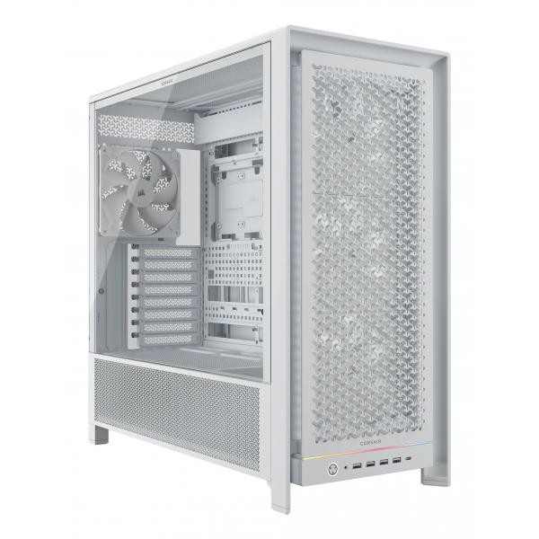Corsair Bianco Frame 5000 Rs E-Atx Tower In Vetro Temperato Usb-C - Immagine 4