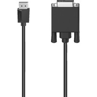 Hama Displayport-Stecker Auf Dvi-Stecker Kabel Schwarz (1.5 M)