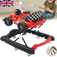 Baby Walker Bouncer Foldable First Steps Push Along Activity Music Ride On Car