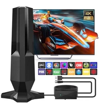 Long Miles Range TV Antenna Digital Antenna for Smart TV Indoor with Amplifier