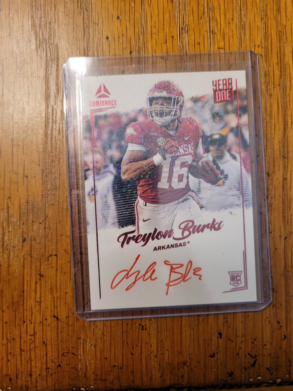 Treylon Burks Panini Luminance Year One Signatures Rps #YSRTBU Red