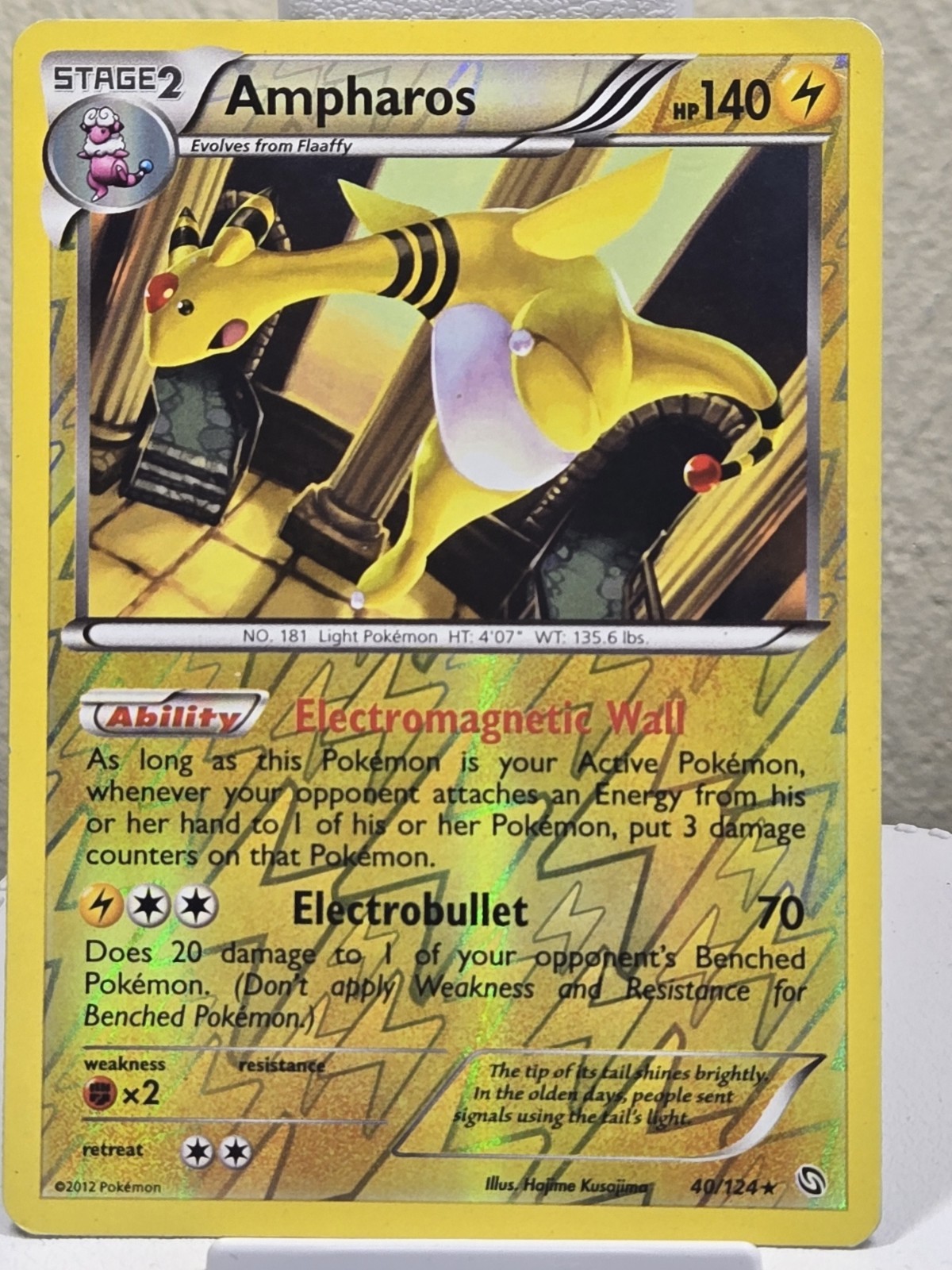 Ampharos 40/124 Dragons Exalted Reverse Holo
