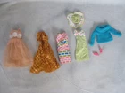 Vintage 1960 and 70s Era Barbie Doll Mixed  clothing Dinner at 8 Print a plenty