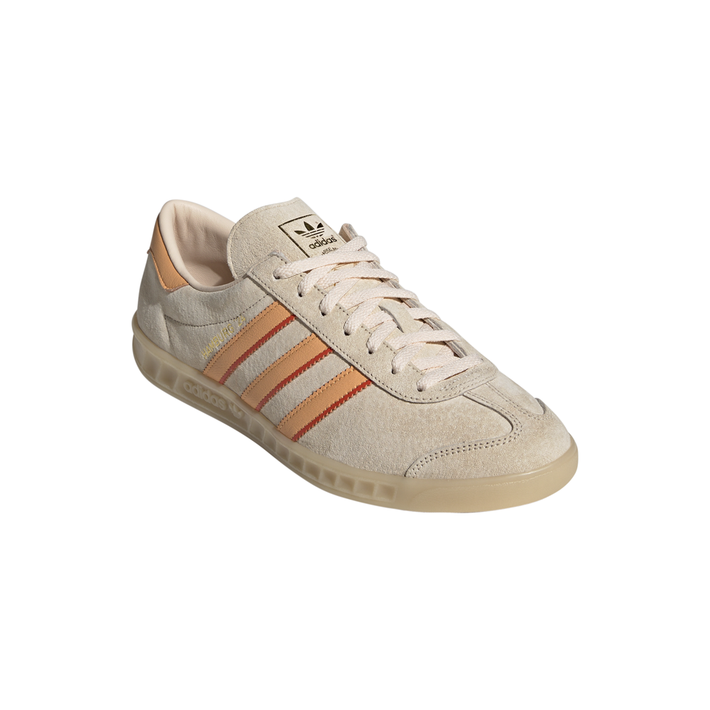 adidas Hamburg 24 Lace Up Mens Beige, Orange Sneakers Casual