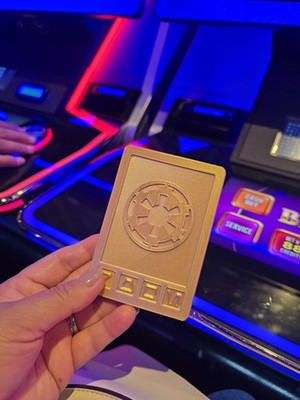 Star Wars Galactic Empire Imperial Emblem Gold tap to pay 