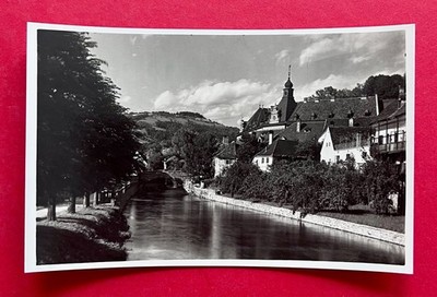 Foto AK WOLFSBERG in Kärnten um 1933 Partie am Fluss   ( 175285