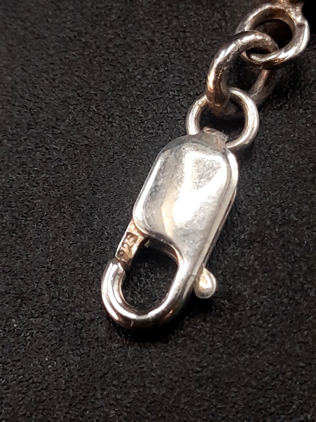 Sterling Silver Baltic Amber Heavy Vintage Bracelet 7.5 Inch 22g Lobster Clasp image 3