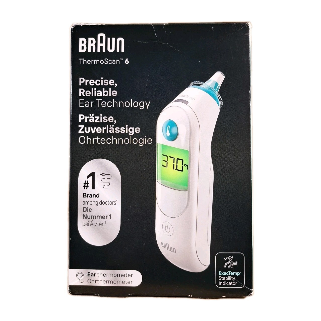 Braun ThermoScan 7 Ear Thermometer ExacTemp Age Precision
