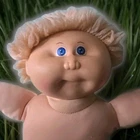 Vintage 1982 Cabbage Patch Kids Doll Coleco CPK Blonde Fuzzy Shag Hair Blue Eyes