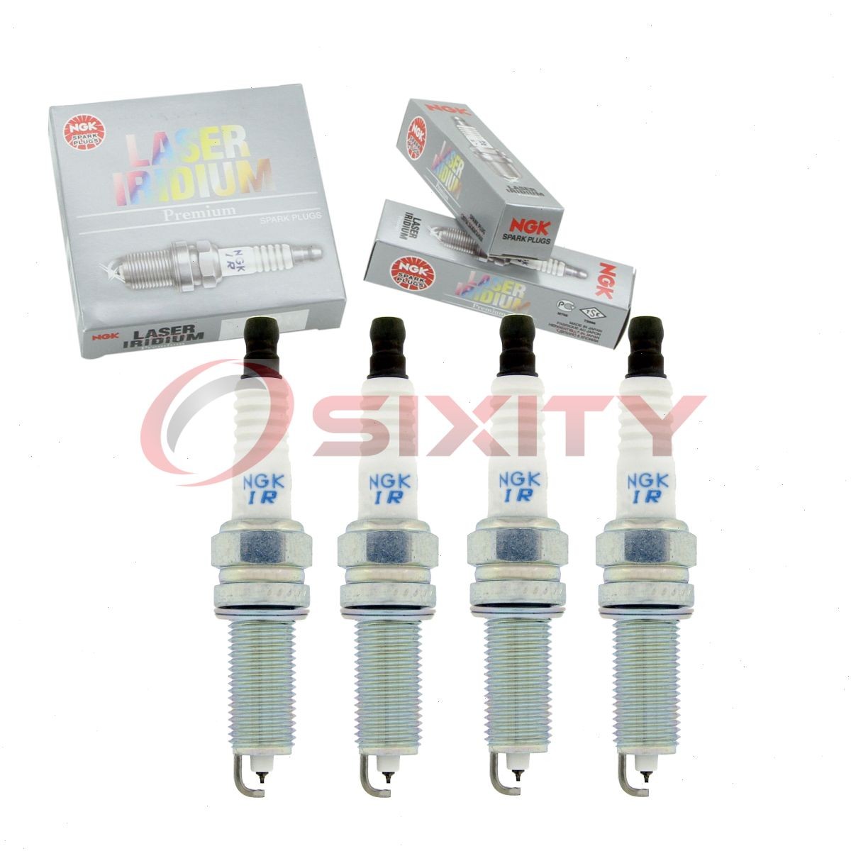 4 pc NGK Laser Iridium Spark Plugs for 2016-2018 Hyundai Santa Fe Sport 2.4L ln