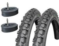 2X Bdcp Mountainbike Reifen Fahrradreifen 24 Zoll 24X1.95 Mit SchläUche Dunlop