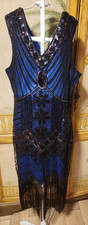 Flapper Style Art Deco Sequin Dress Us size XL