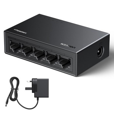 UGREEN Netzwerk Switch, 5 Port Ethernet Splitter, High-Speed Gigabit Ethernet Switch