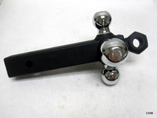 No Hardware Tri Ball Hitch Trailer Mount Tow Hook Clevis Shackle Mount Fits 2