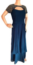 Ashley Brooke Damen Abendkleid Damenkleid Kleid nachtblau Gr. 36 NEU