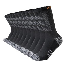 JOYN E Athletic Crew Lightweight Socks Cushion Running Socks Long Performan