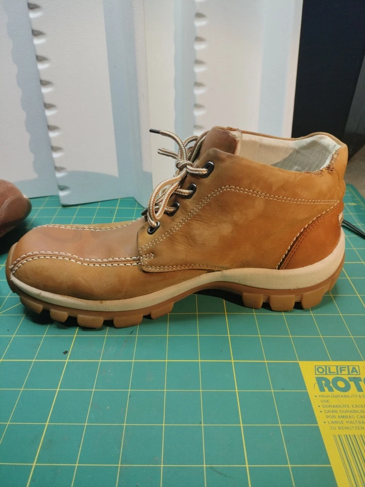 Botas Chukka de Cuero Perry Ellis 10.5 Para Hombre Mostaza Tobillo Unisex Para Mujer Talla 12... Foto 2 de 4