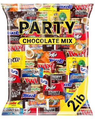 Chocolate Candy Variety Pack Bulk Assorted Individually Wrapped Mini Chocolat...