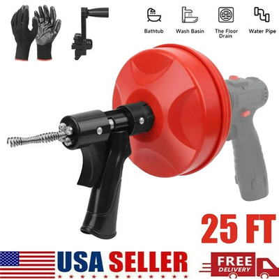 #ad #ad Drain Auger 25Ft 1 4in Plumbing Snake Drain Clog Remover Tools for Sink amp; Drain $28.98