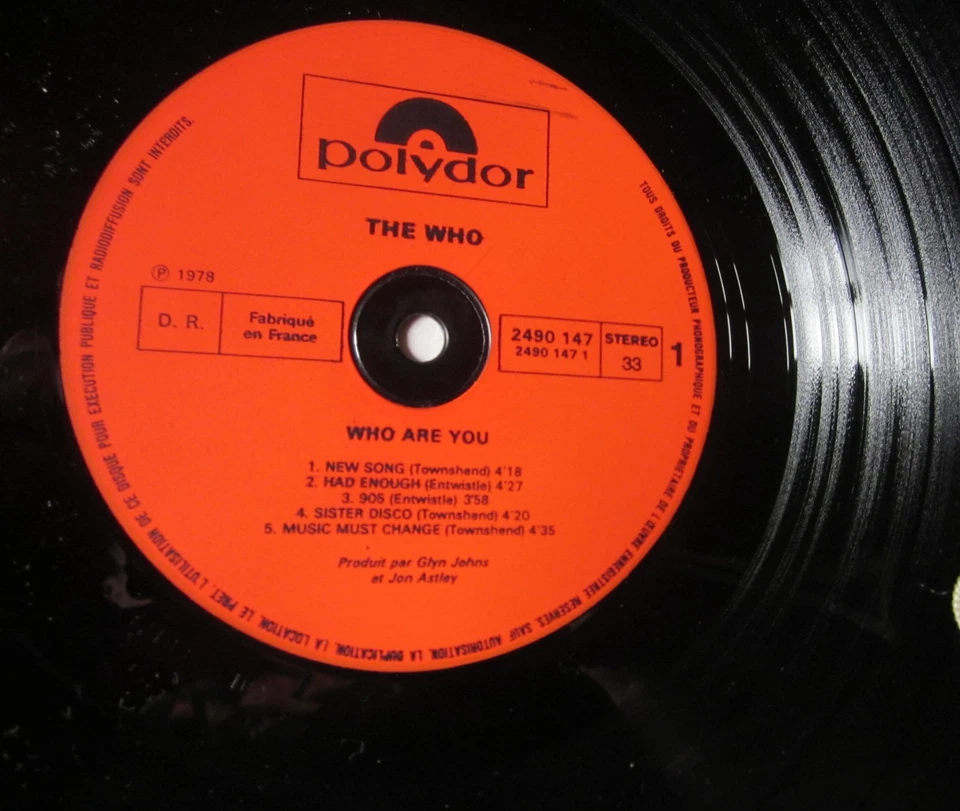 The Who Who are you 33 tours lp 1978 + Poster Pete Townshend - Photo 4/4