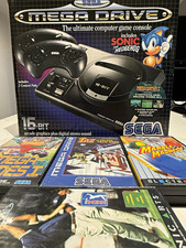 SEGA Mega Drive Console Bundle Boxed Mint Condition Collectors Box + 4 Games