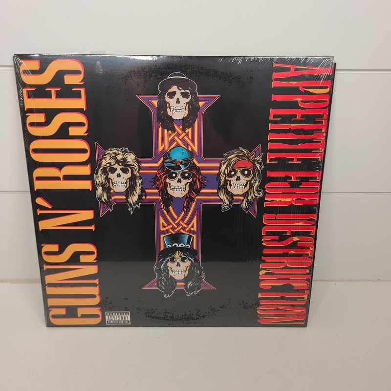 Guns N’ Roses Lp Appetite For Destruction 1987 V. G+ Original Press Shrink wrap
