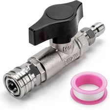 DN10 Ball Valve for Pressure Washer, 3/8" Quick Connect Ball Valve for Pressure 