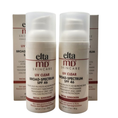 #ad 2 PACK Elta MD UV Clear Broad spectrum Facial Sunscreen SPF 46 $50.00