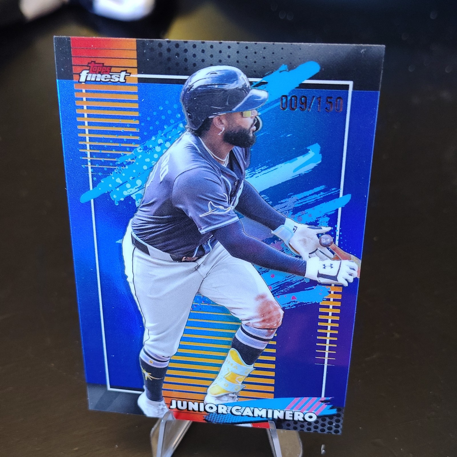 2026 Topps Finest Junior Caminero 009/150 Tampa Bay Rays #190 TRUE BLUE!!