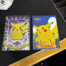 Topps 1999 Pokémon TV Animation Edition Pikachu TV2 #25 Trading Card Lot (2)