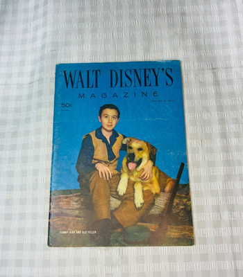 Walt Disney's Magazine Vol 3 No 1 1957 Tommy Kirk Old Yeller Vintage Disneyana