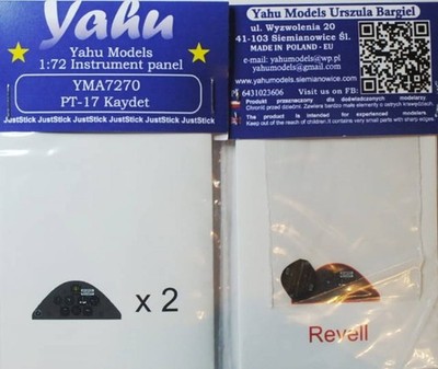 Stearman PT-17 Kaydet Coloured PE instrument panel - Revell - / 1:72
