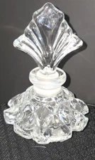 Thick Vintage Deep Bevel Decorative Glass Perfume Bottle  JC-101818018A1