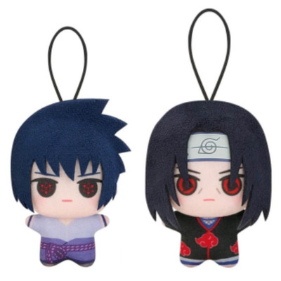 Naruto Shippuden Chibi Chibigurumi Plush Doll Mascot GiGO Sasuke & Itachi Set