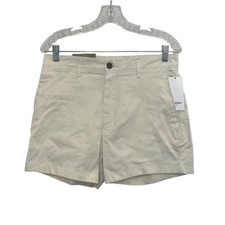 Goodfellow  Co Flat Front Shorts 5" Inseam Mens Size 30 Cream New Slim Fit