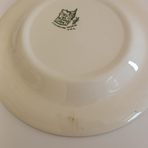 Set of 5 Royal China The Old Curiosity Shop Green Dinner Plates 10" - Picture 8 of 14